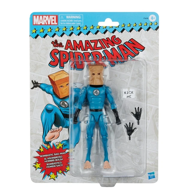 Marvel Legends Retro Cardback Spider-Man Bombastic Bag-Man Comics Ver 6" Figure