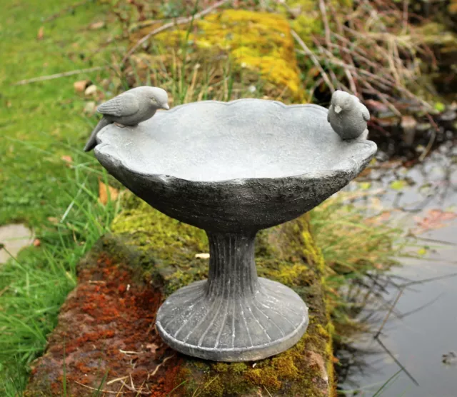 Bird Bath Bowl Outdoor Ornamental Traditional  Garden Water Weatherproof