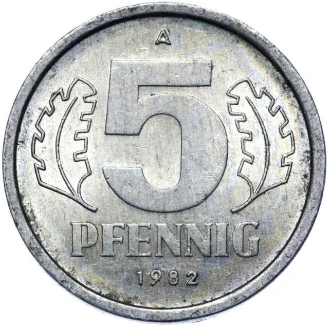 Deutschland DDR - Münze - 5 Pfennig 1982 A - Berlin - SELTEN - ERHALTUNG !