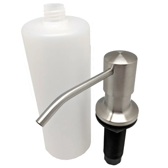 Kitchen Sink Built-In Countertop Soap Dispenser, Stainless Steel Satin Finish