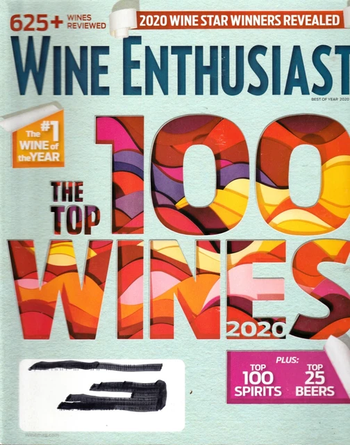 WINE ENTHUSIAST MAGAZINE, The Top 100 Wine December, 31st 2020 Vol, 33