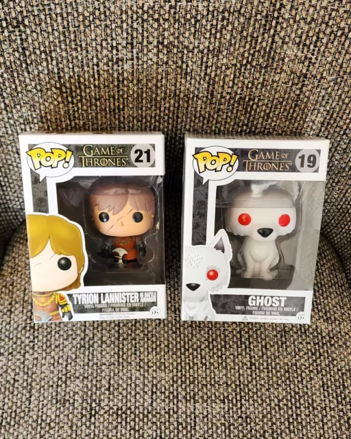 Funko Pop  Tv- Game Of Thrones - Tyrion Lannister #21, Ghost #19