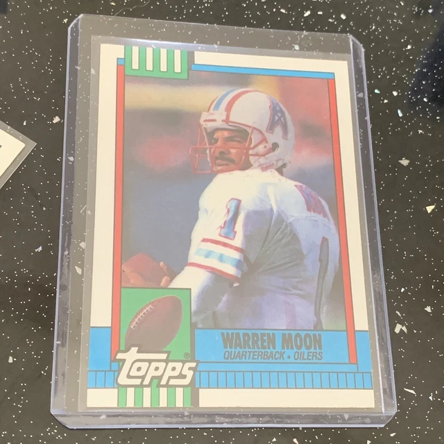 1990 Topps #216 WARREN MOON HOF MT Houston Oilers 🔥🏈card!