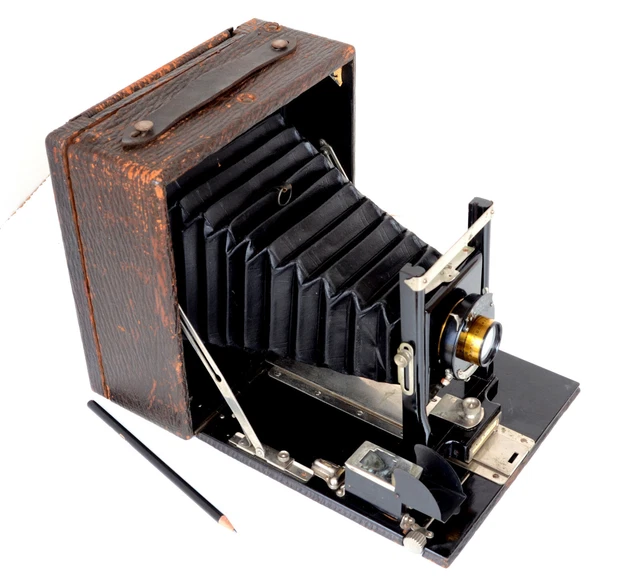 *c1910* ● SENECA Nº 8 Big Format 5x7" Plate camera ● Double ext. f8 Conv. Lens