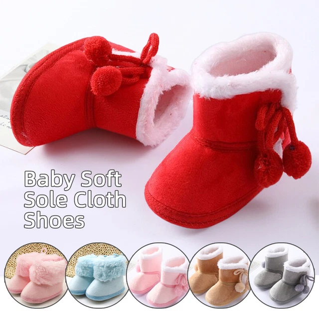 Pantofole neonata bambina ragazzi calze scarpe antiscivolo stivali inverno caldo