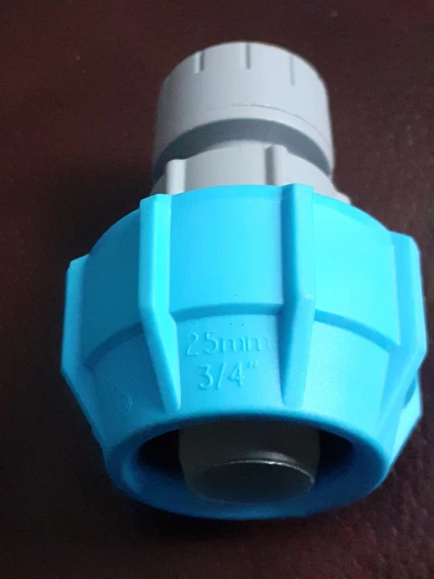 Polypipe PolyPlumb polyfast PB422515 25 mm x 15 mm MDPE Adapter - einzeln