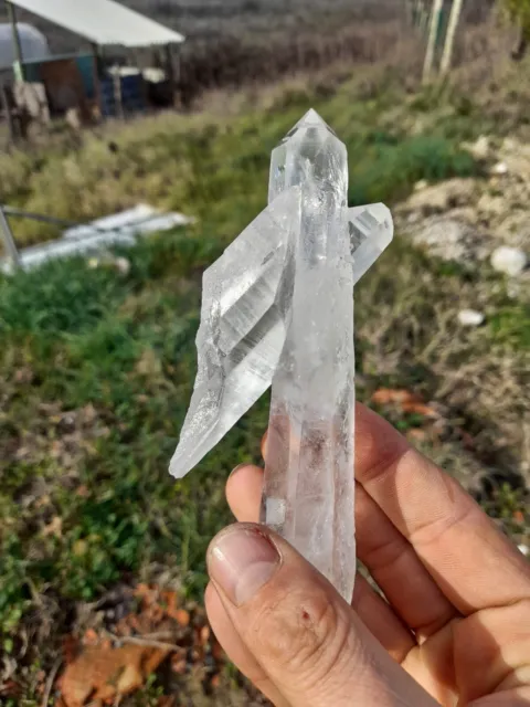 Cristaux de Quartz cristal de roche  Brésil 224g specimen mineral