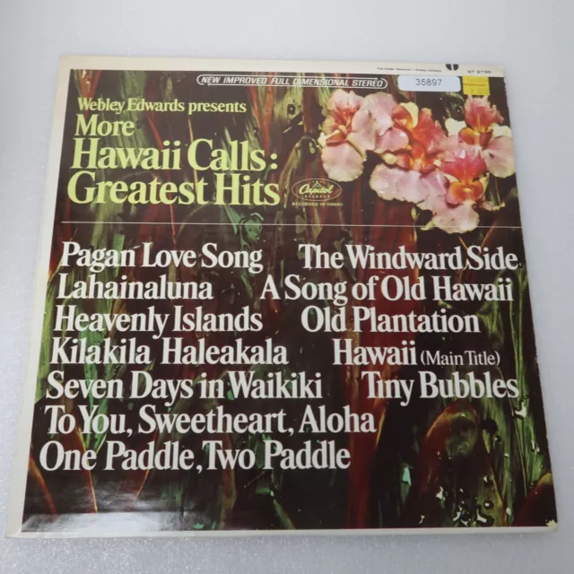 Webley Edwards Hawaii Calls More Of The Greatest Hits CAPITOL LP Vinyl Record A