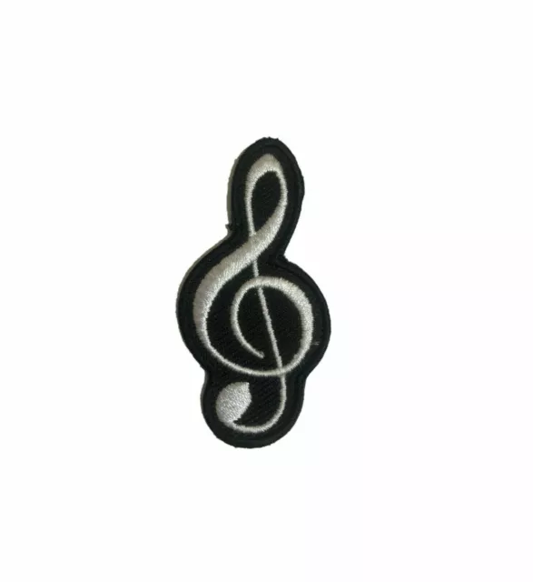 Music Note Embroidered Patch sew iron on Patches transfer clothes jackets shirts