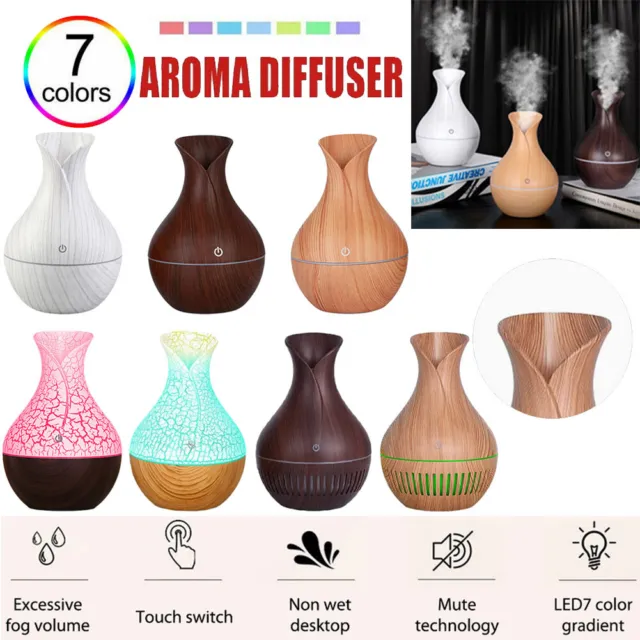 Aromatherapy LED Essential Oil Aroma Diffuser Ultrasonic Humidifier Air Purifier