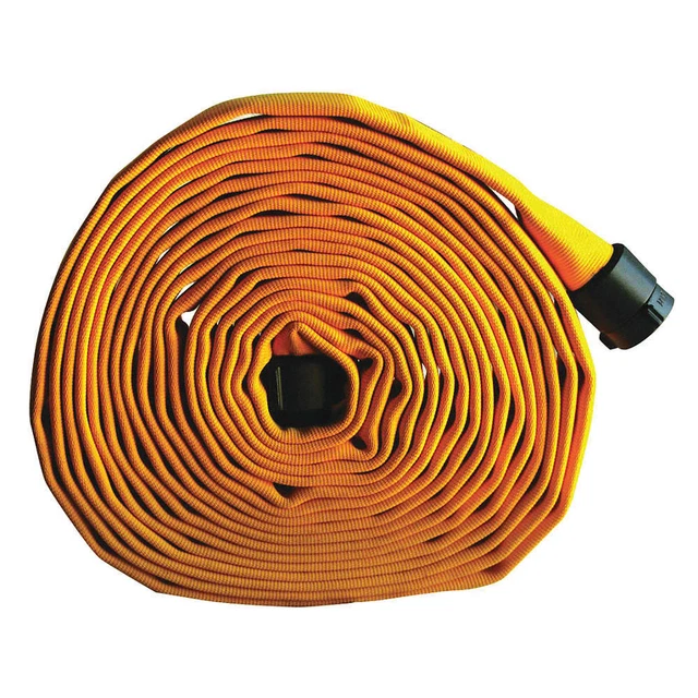FOREST-LITE G55H1FY100N Wildland Fire Hose,1" ID x 100 ft