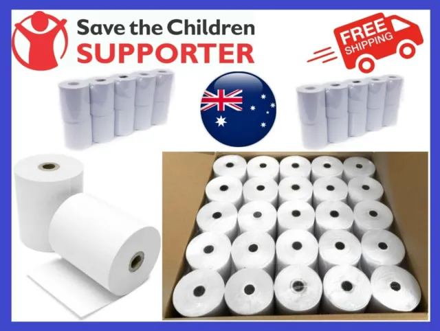 300 Rolls 57x30mm Thermal Paper EFTPOS Cash Register Receipt Rolls VIC/NSW/SA