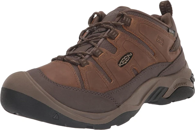 KEEN Men's Circadia Low Height Comfortable 12 Wide, Shitake/Brindle