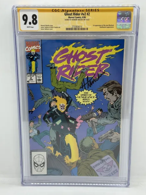 Ghost Rider Vol 2 #2 CGC SS 9.8 WP Howard Mackie, 1st Apperance of New Blackout