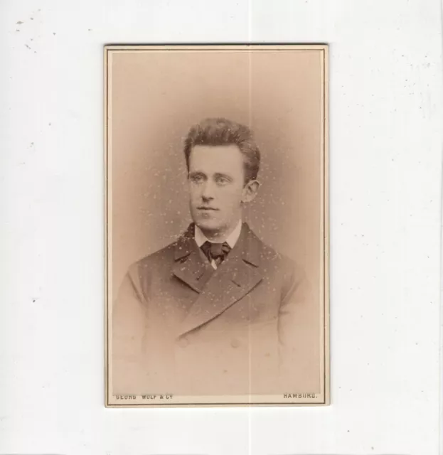 CDV Foto Herrenportrait - Hamburg um 1880