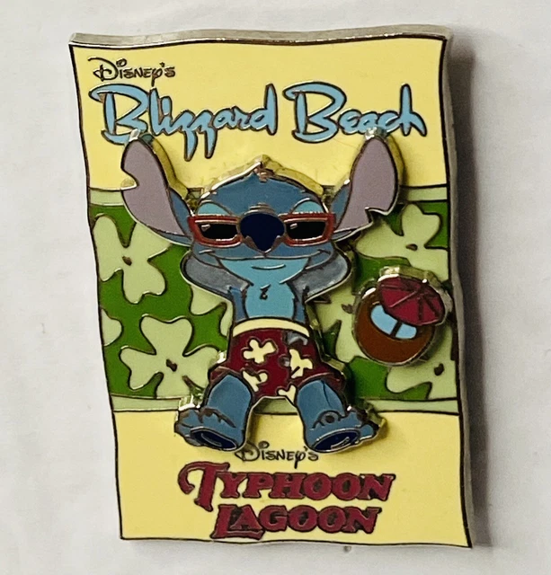 Disney Lilo Stitch Blizzard Beach Typhoon Lagoon 3D Trading Pin