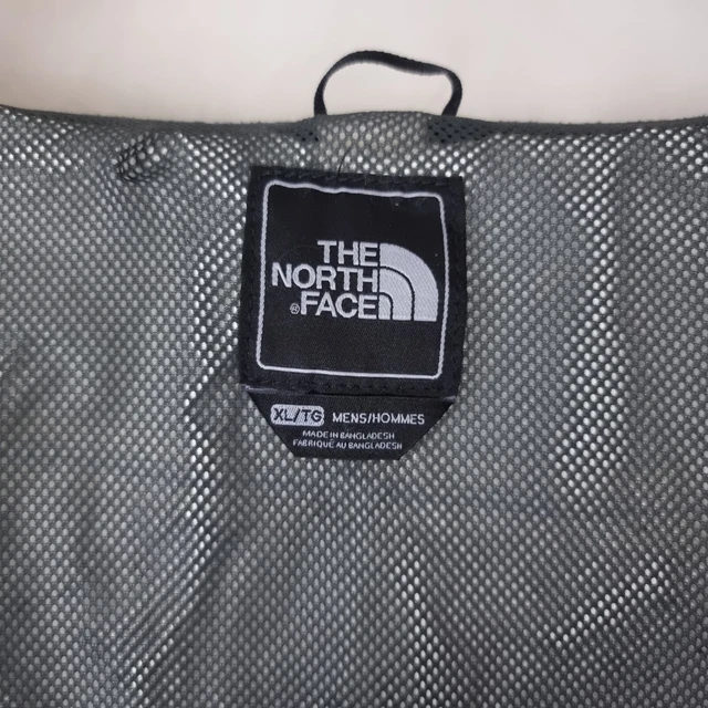 THE NORTH FACE Hyvent Waterproof Jacket Mens XL Grey Hooded Shell Rain Coat 9