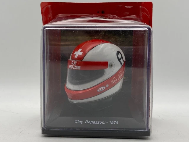 Miniature Casque F1 Carlos Reutemann 1978 Ferrari - Échelle 1:5 - Vitrine Centauria - Neuf
