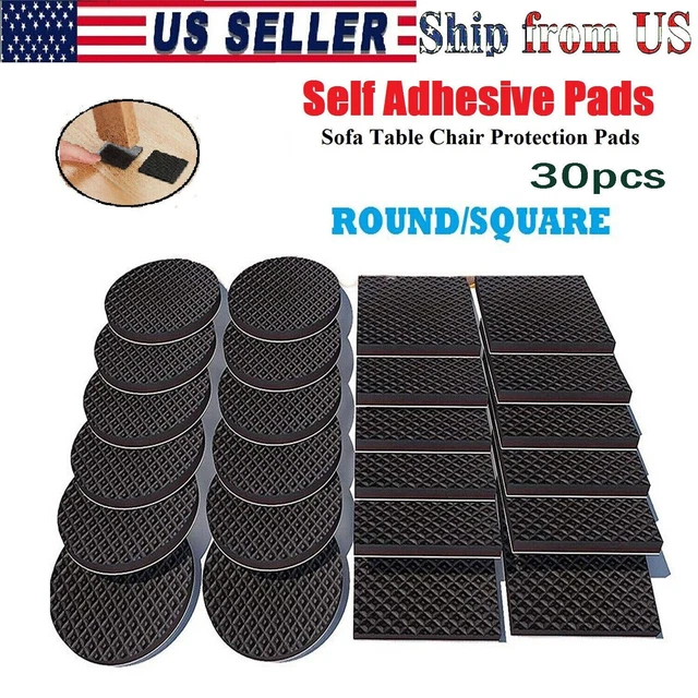 RUBBER ANTISKID FURNITURE Feet Floor Protector Chair Table Leg Mat