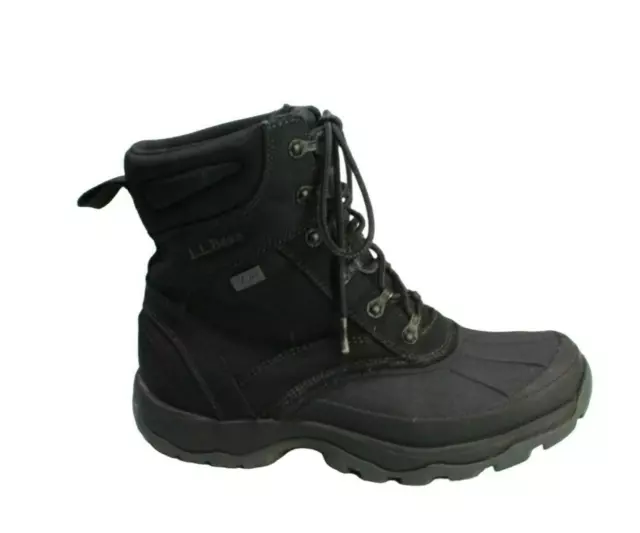 LL Bean Storm Chaser 5 Men's Black Canvas Waterproof Insulated Duck Boots 9.5 M