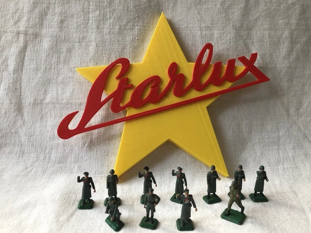Figurine Starlux : mini Starlux 1/72 WW2, lot soldats allemands cassés