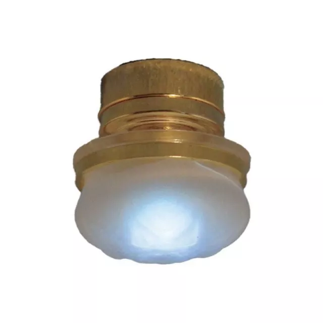 PUPPENHAUS RUND MATTIERT Decken Lampe LED Batterie Licht Miniatur  Beleuchtung EUR 20,72 - PicClick DE
