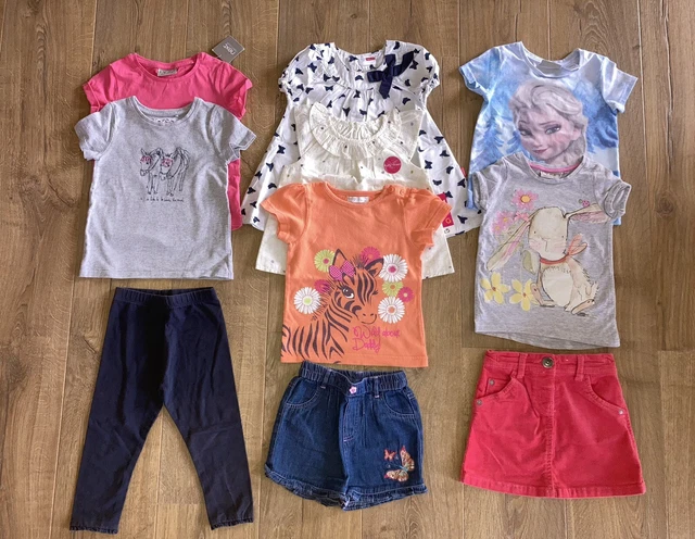 Girls Next Disney T Shirt Top Shorts Skirt Clothes  Spring Bundle - 18-24 Months