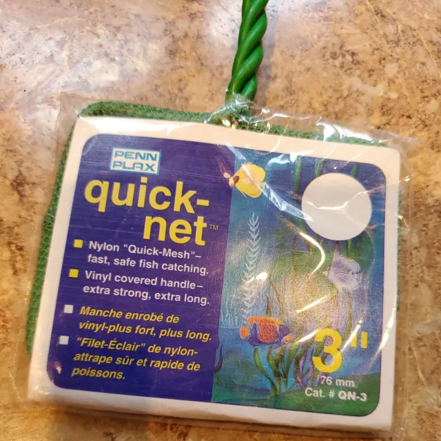 Penn-Plax Quick Net 3" – Aquarium Fish Net Made For Safe Handling