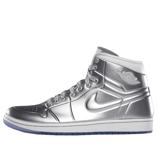 Air Jordan 1 Anodized 414823-001 Men's Silver Skate Sneaker Shoes Size 10 JC909 Air Jordan 1 Anodized 414823-001 Men's Silver Skate Sneaker Shoes Size 10 JC909