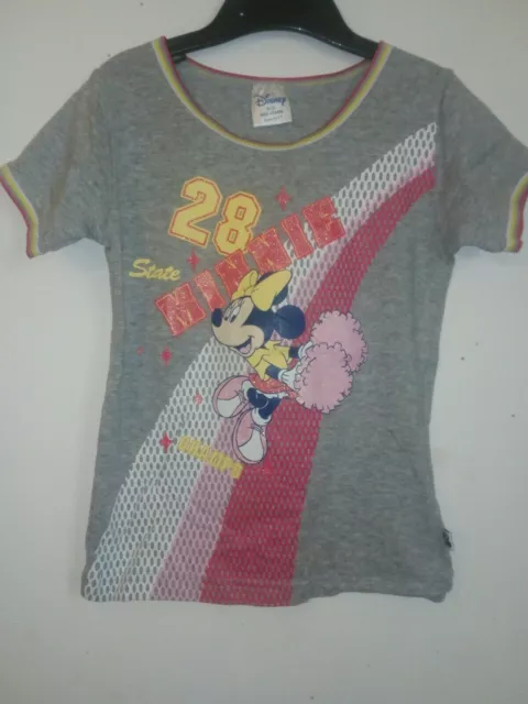 Disney Minnie Mouse Grey T-Shirt Age 9-10 Years