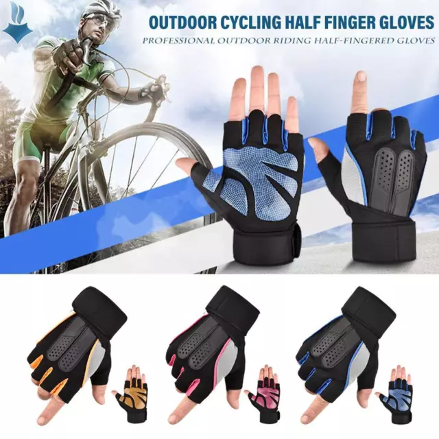 Trideer Padded Workout Gloves for Men - Gym Weight Lifting Gloves with Wrist]