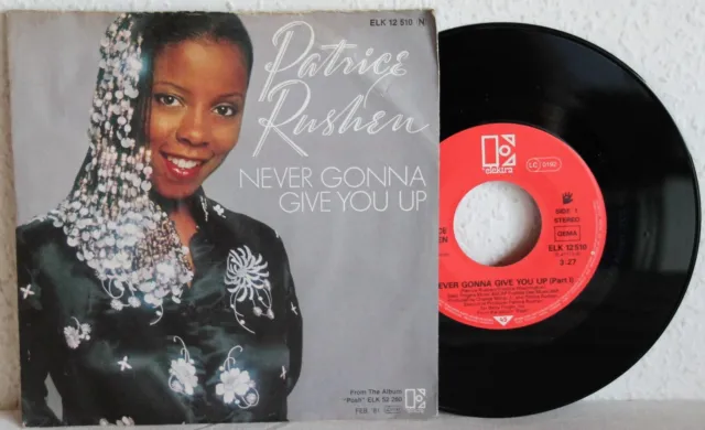 7" Vinyl - PATRICE RUSHEN - Never Gonna Give You Up