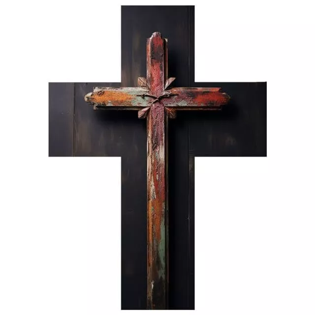 Wooden Decorative Hanging Wall Cross Vintage Cross Wall Art Religious Cross W...