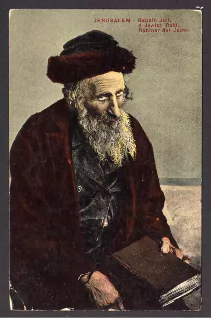 74240 AK Jerusalem Rabbin Juif. A Jewish Rabi Rabiner der Juden