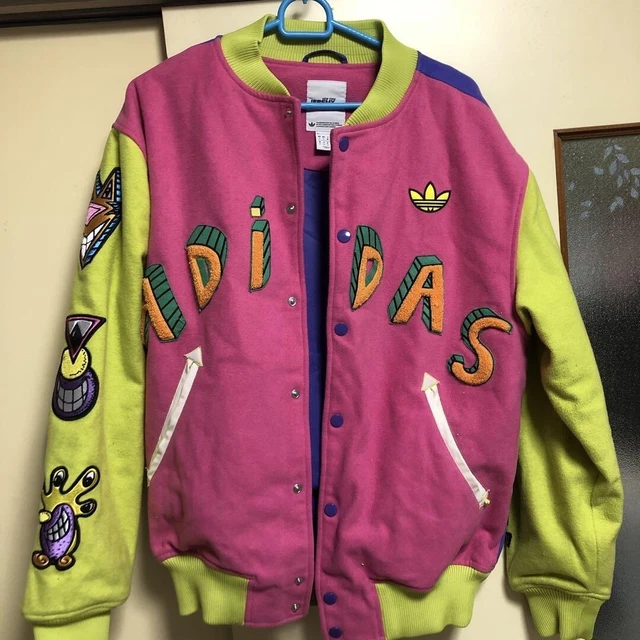 Adidas originals obyo x jeremy scott x kenny scharf varsity jacket sale