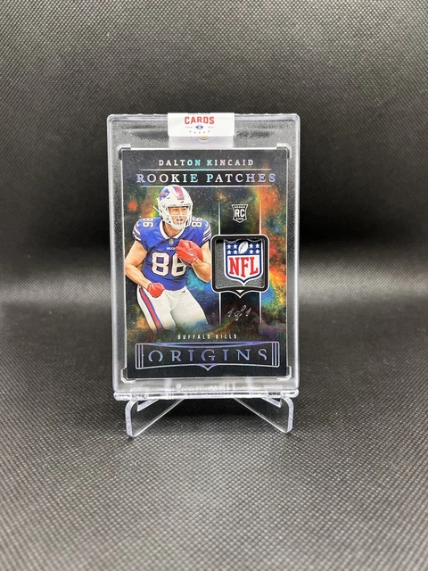 2023 Panini Origins Dalton Kincaid 1/1 One Of One NFL shield Patch Buffalo Bills