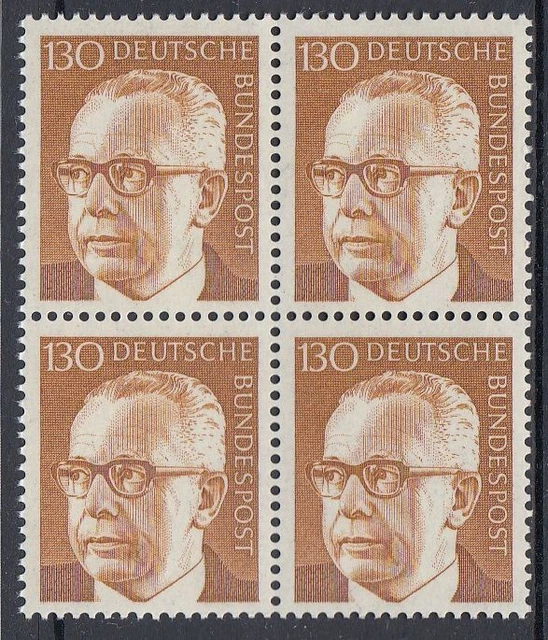 Bund / BRD 728 Heinemann im 4er Block postfrisch (728/4)