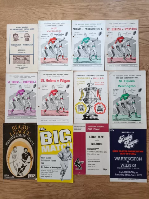 Rugby League Cup Final Programmes 1951 - 2004