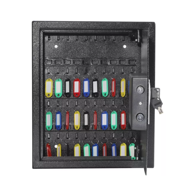 Key Safe Lock Box Key Holder Key Cabinet Wall Mount w/ Combination Lock 40 keys 2