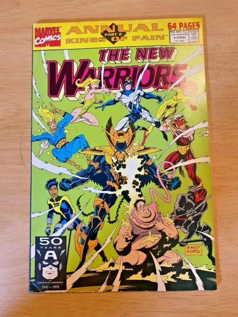 The New Warriors Part 2 Marvel Comics Vol 1 No. 1 July 1991 Comic Book...