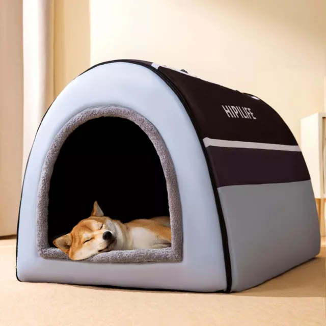 1X Warm Winter Indoor Large Dog House Removable And Washable Soft Warm Cave Bed