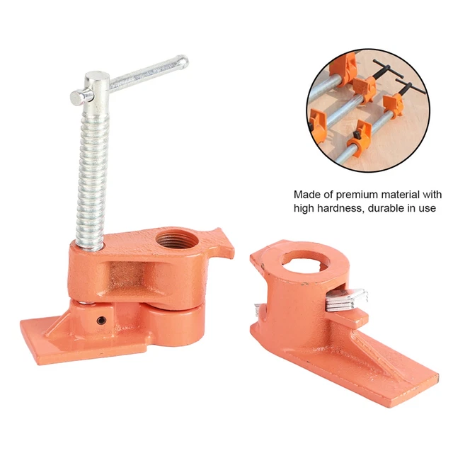 3/4 Inch Pipe Clamp Jaws Vise Fixture Set Woodworking Tool Kit (extended) LLI