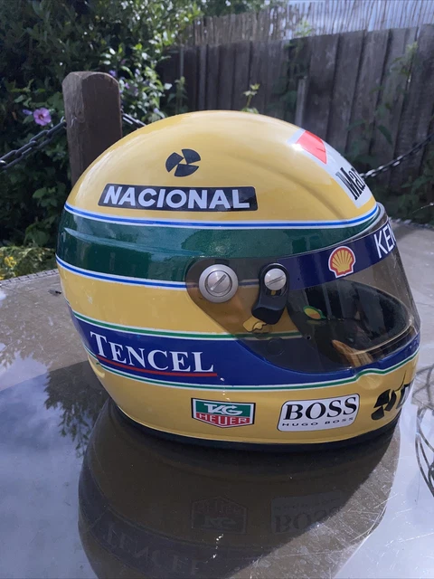 F1 AYRTON SENNA full size replica crash helmet £195.00 - PicClick UK