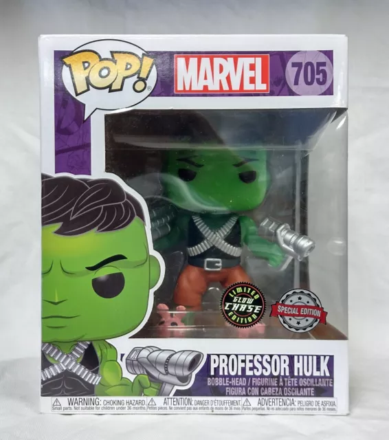 FUNKO POP VINYL Marvel Professor Hulk 705 CHASE Special Edition 6 Inch ...
