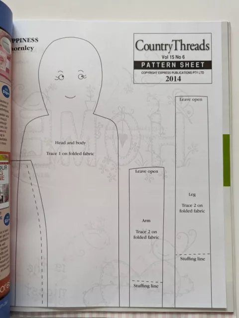 Delightful Country Threads Vol.15.6  8 Projects includes Pattern Sheet GC 3