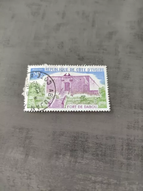 timbre Oblitéré côté d'ivoire