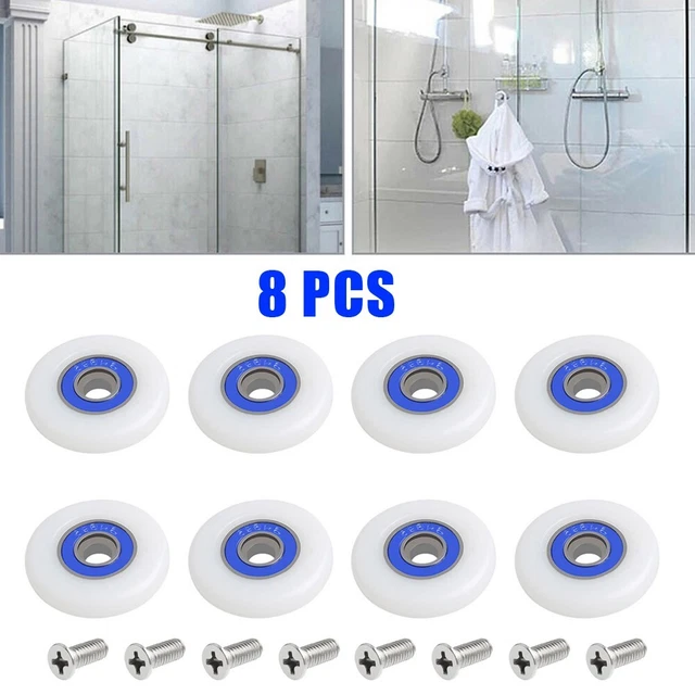 Keep Your Shower Door Sliding Smoothly with These Replacement Rollers Set of 8