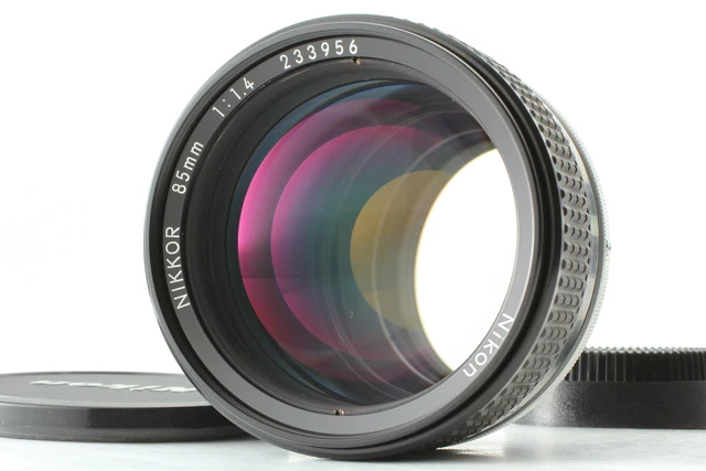 [MINT w/Caps] Nikon Ai-s Ais Nikkor 85mm f/1.4 MF Portrait Prime Lens from JAPAN