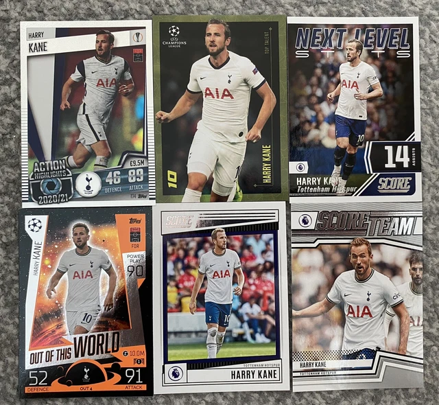 Harry Kane Tottenham Hotspur Spurs Football Card Bundle- Panini & Topps Inserts