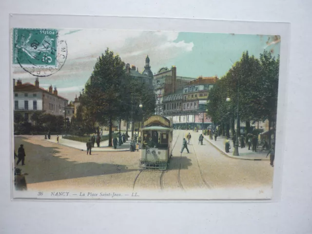 Carte Postale  /  Nancy   La Place Saint Jean         Tramway